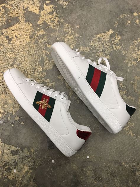 gucci white sneakers review|original Gucci bee sneakers.